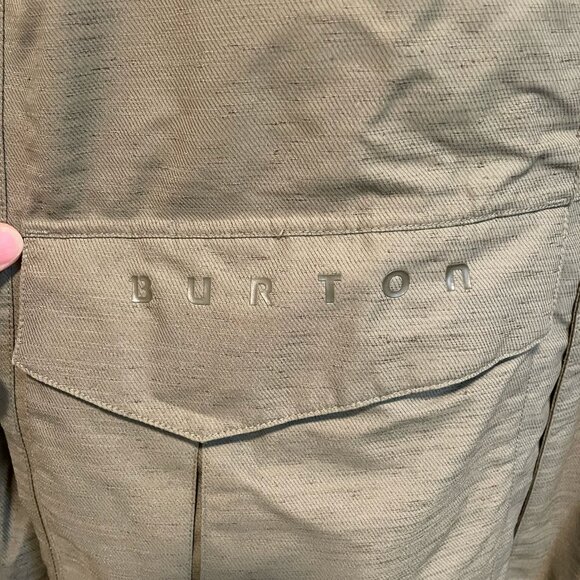 Burton Snowboard/ Ski jacket, XL, Olive green canvas - Picture 4 of 7